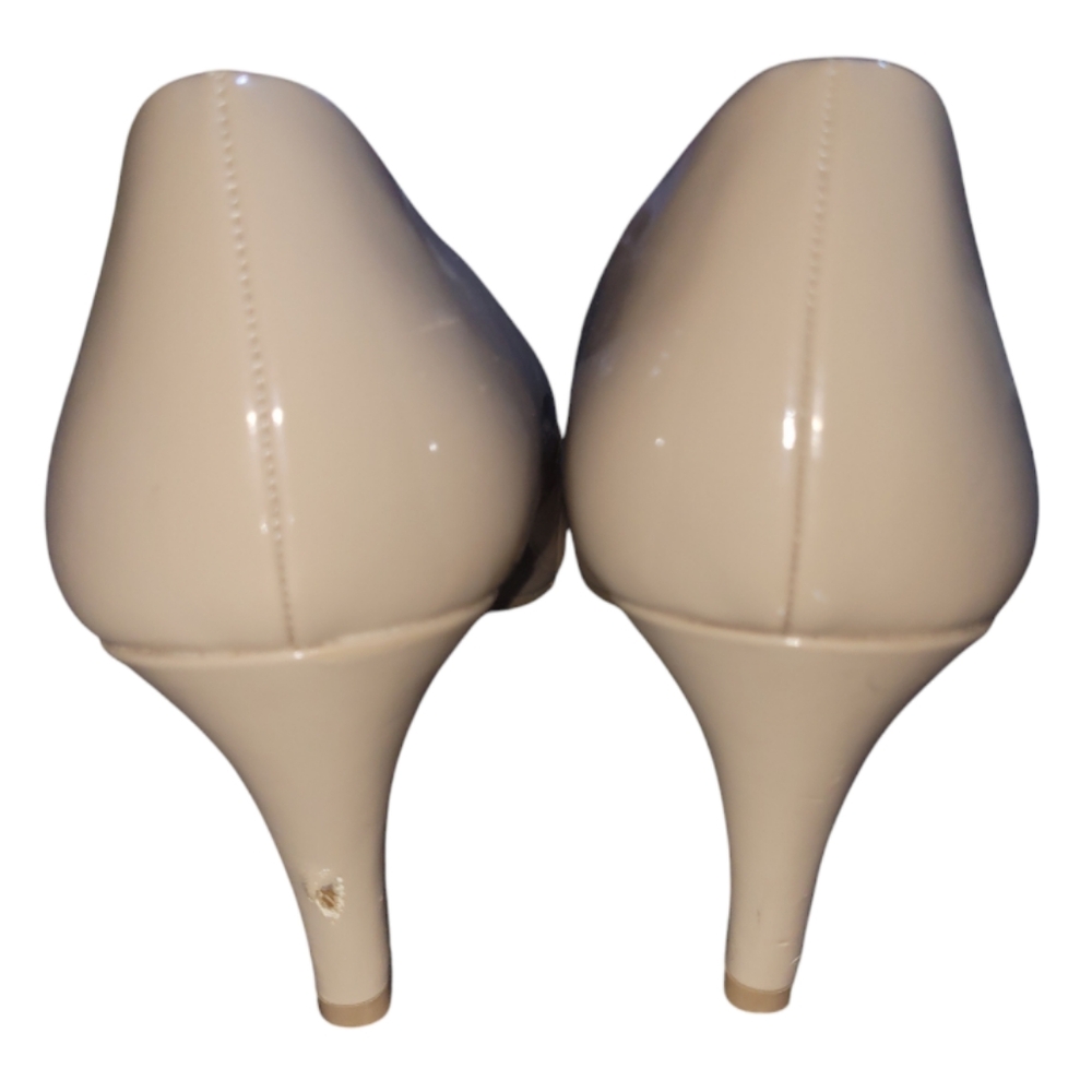 Dexflex Comfort Karma Women's Round Toe Nude Patent Pump High Heel Shoes sz 8.5 - Picture 8 of 10